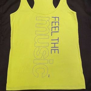 Zumba tank xxl lime green